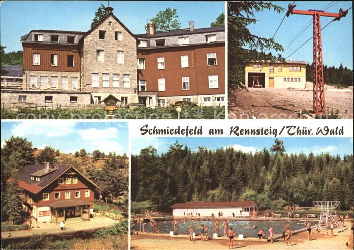 Schmiedefeld Rennsteig Erholungsheim Stutenhaus Liftbaude Filmbuehne Waldbad