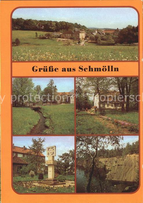 Schmoelln-Putzkau Teilansicht FDGB Erholungsheim Neuschmoelln Sonnenuhr Am Stein