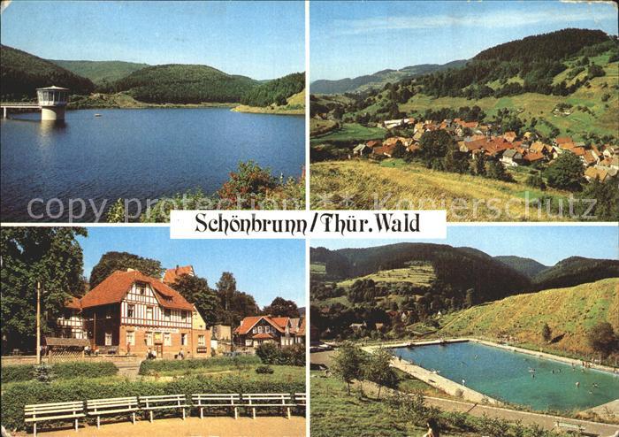 Schoenbrunn Greiz Talsperre Schoenbrunn Teilansicht FDGB Erholungsheim Huette Sc