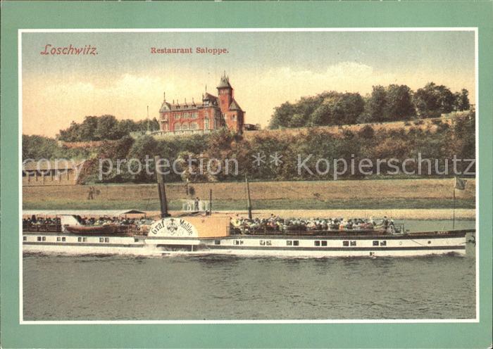 Loschwitz Restaurant Saloppe Raddampfer Graf Moltke