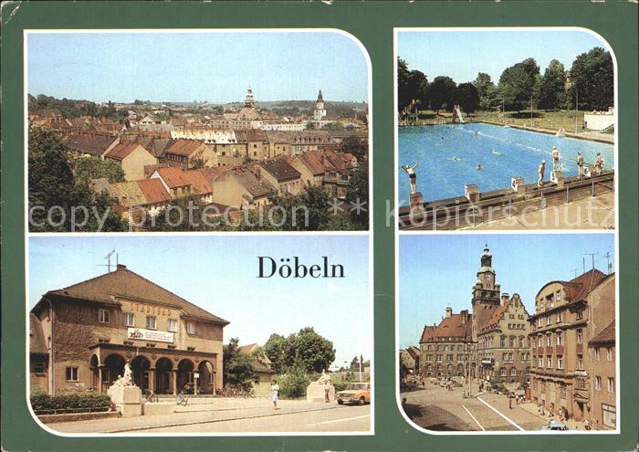 Doebeln Stadtblick Stadtbad Rathaus