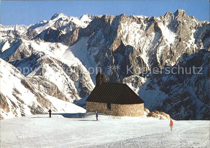 Zugspitze Bergkirchlein mariae Heimsuchung am Zugspitzblatt