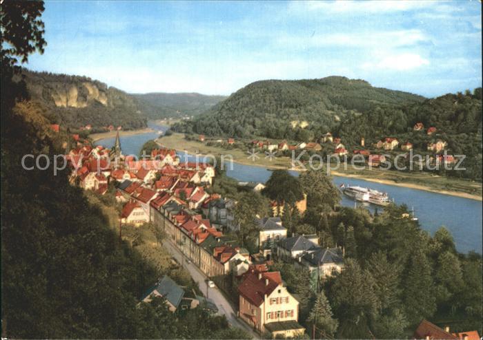 Wehlen Sachsen Panorama Elbepartie