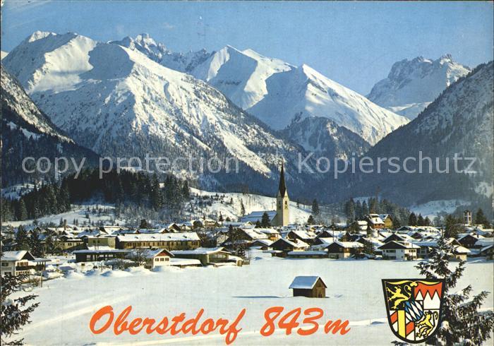 Oberstdorf mit Krottenkopf Fuerschiesser und Kratzer