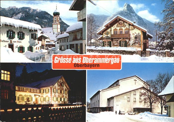 OBERAMMERGAU Bayern Pfarrkirche St Peter und Paul Rotkaeppchen Kofel Haensel und