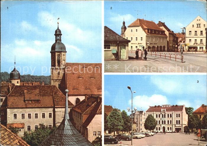 Dippoldiswalde Osterzgebirge Kirche Platz der Jugend Platz des Friedens
