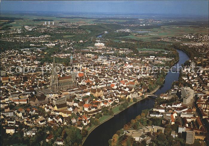 Ulm Donau Fliegeraufnahme