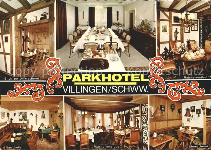 Villingen-Schwenningen Parkhotel Uhrmacherei Speisesaal Ratsherrentisch Narrokel