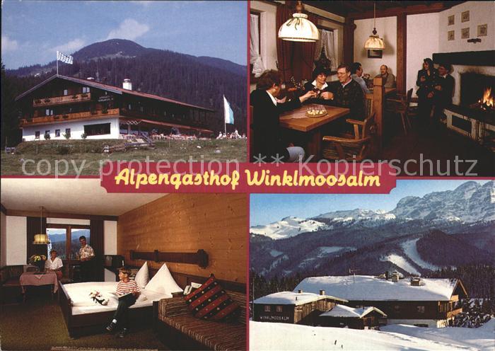 Reit Winkl Alpengasthof Winklmoosalm Gaststube Zimmer