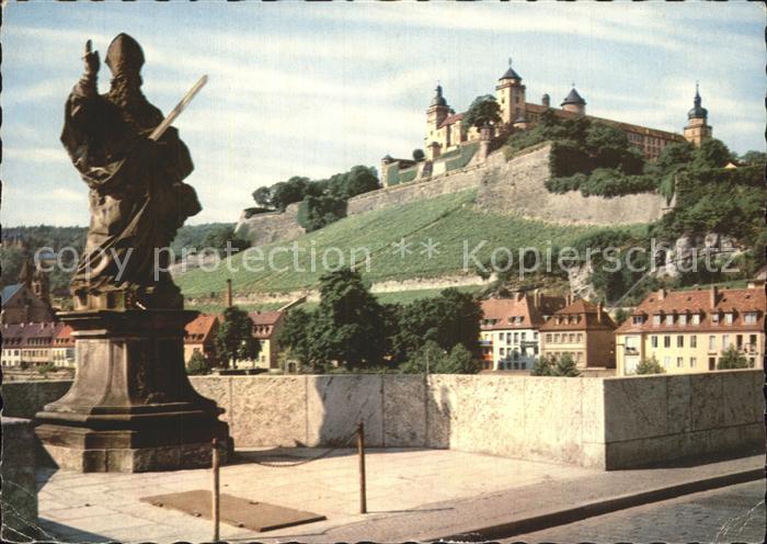 WueRZBURG Bayern Festung Marienberg mit St Kilian