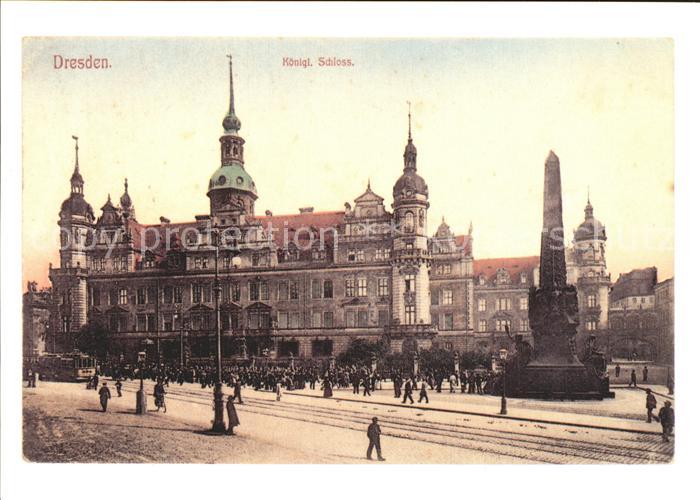 DRESDEN Elbe Koenigl Schloss