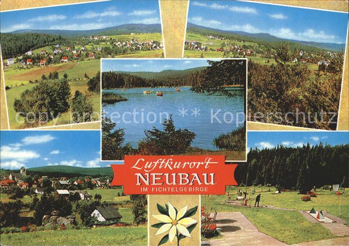 Neubau Oberfranken Panorama Teilansicht See Minigolfanlage