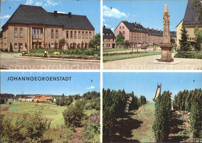 Johanngeorgenstadt Kulturhaus Karl Marx Postsaeule Ferienheime Schwefelwerk Erzg