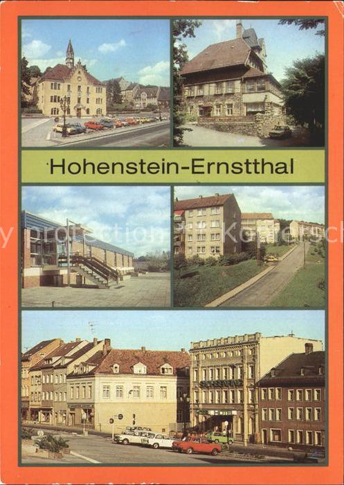 Hohenstein-Ernstthal Rathaus HO Gaststaette Berggasthaus Schwimmhalle Neubaugebi