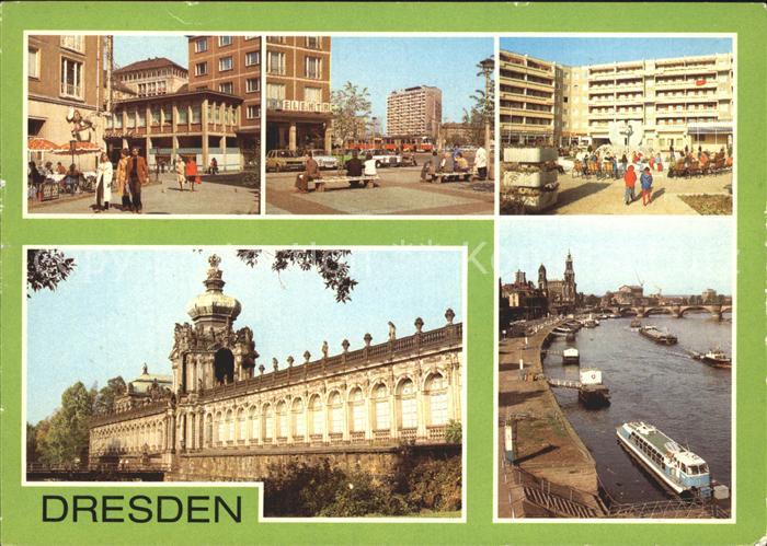 DRESDEN Elbe Gewandhausstr Pirnaischer Platz Neustaedter Markt Zwinger Kronentor