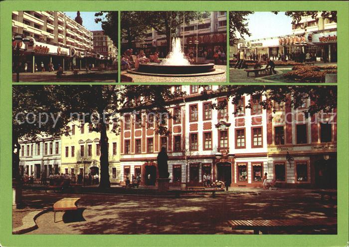 DRESDEN Elbe Strasse der Befreiung Brunnen