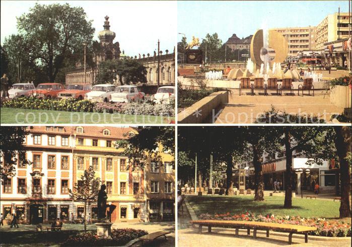 DRESDEN Elbe Zwinger Neustaedter Markt Strasse der Befreiung