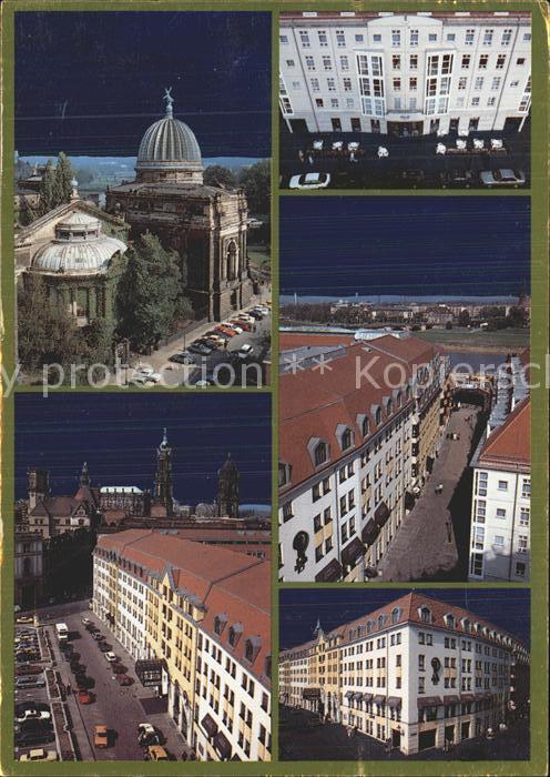 DRESDEN Elbe Dresdner Altstadt Blick von der Ruine der Frauenkirche