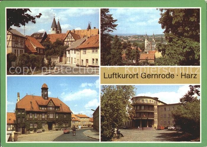Gernrode Harz Spittelplatz Bad Suderode Rathaus FDGB Erholungsheim Fritz Heckert