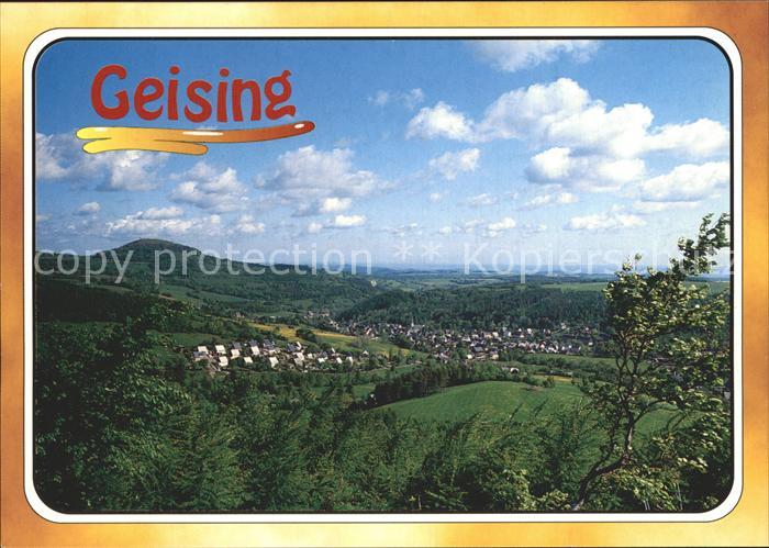 Geising Erzgebirge Blick von der Kohlhaukuppe