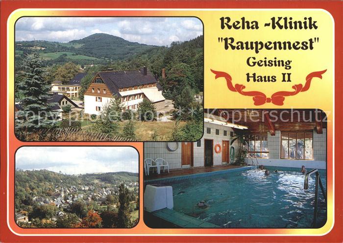 Geising Erzgebirge Rehaklinik Raupennest Haus II Hallenbad Panorama