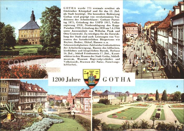 Gotha Thueringen Schloss Friedenstein Neumarkt Erfurter Str Wasserkunst Rathaus