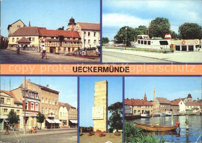 ueckermuende ueckerbruecke Am Hafen Karl Marx Platz Ehrenmal