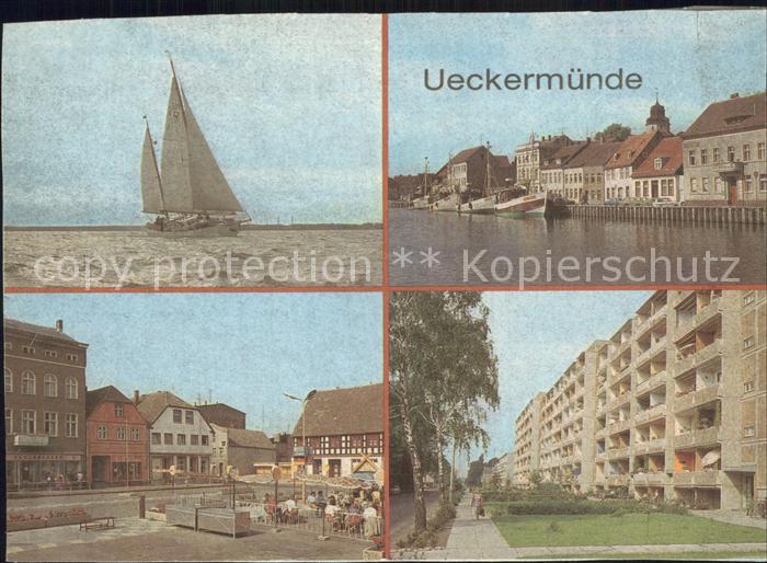 ueckermuende Pionier Segelschiff Immer bereit Hafenblick Karl Marx Platz Neubaug