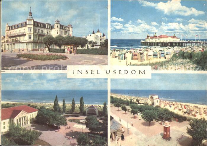 Usedom Mecklenburg-Vorpommern Zinnowitz FDGB Heim Glueck auf Ahlbeck Seebruecke