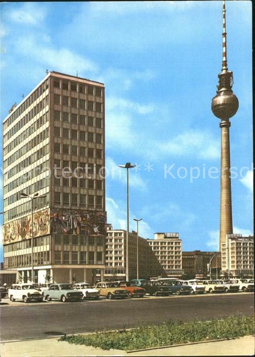 BERLIN  CITY Alexanderplatz Haus des Lehrers UKW und Fernsehturm