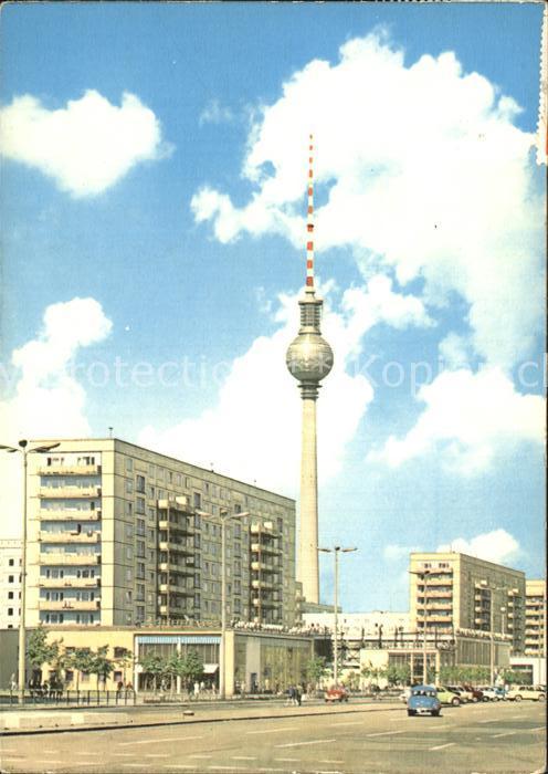 BERLIN  CITY Karl Marx Allee UKW und Fernsehturm