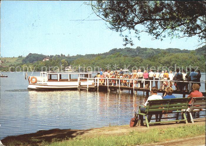 Buckow Maerkische Schweiz Anlegestelle am Scharmuetzelsee