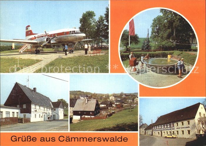 Caemmerswalde Schauflugzeug IL 18 Parkanlage Gaststaette Caemmerswalde Teilansic