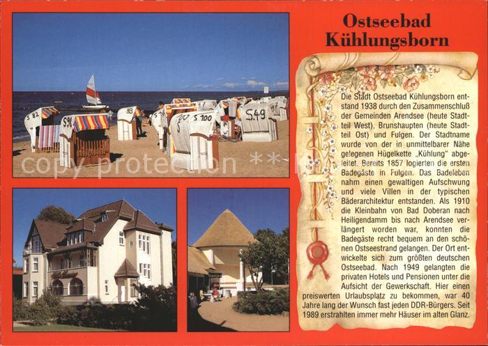 Kuehlungsborn Ostseebad Strandpartie Villen