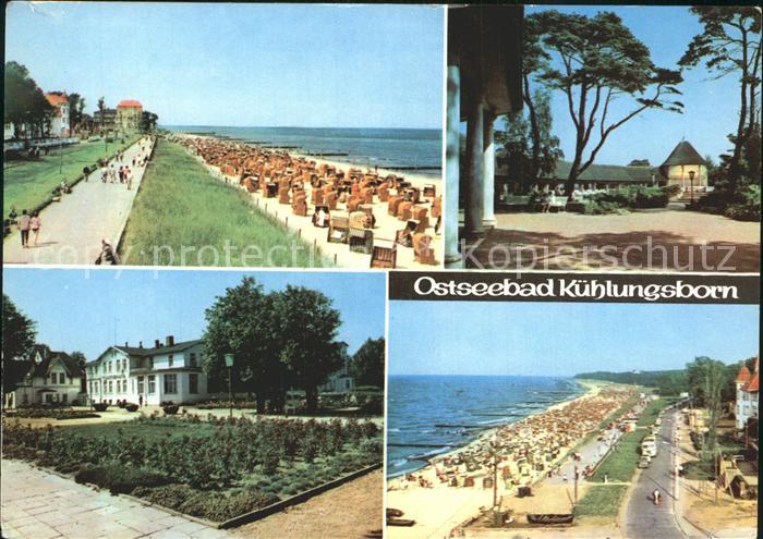 Kuehlungsborn Ostseebad Strandpartie Park Promenade
