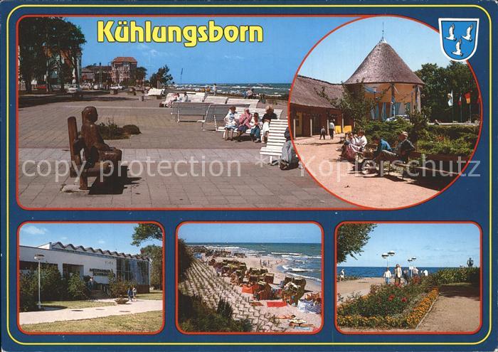 Kuehlungsborn Ostseebad Promenade Park Meerwasserschwimmbad Strandpartie