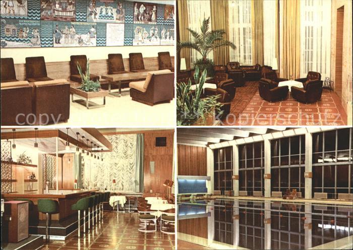 Kuehlungsborn Ostseebad Meerwasserschwimmhalle Aufenthaltsraum Bar Becken