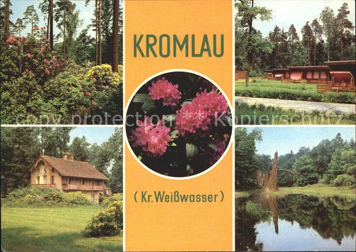 Kromlau Dorfmotive Bungalows Teich