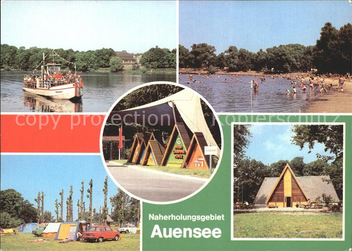 LEIPZIG Sachsen Auensee HOG Haus Auensee Strandbad Internat Campingplatz Gaststa