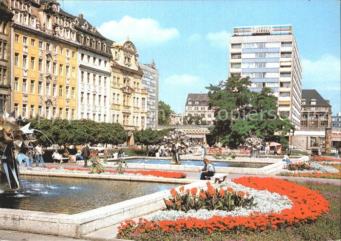 LEIPZIG Sachsen Sachsenplatz Wasserspiele