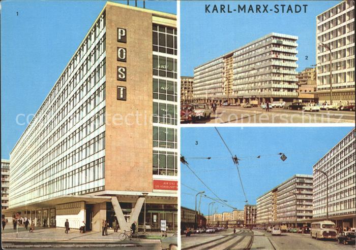 Karl-Marx-Stadt Post Strasse der Nationen