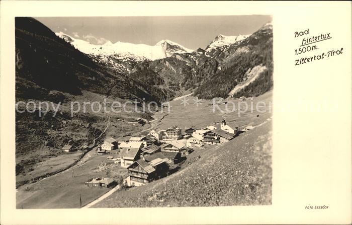 Bad Hintertux Gesamtansicht mit Alpenpanorama Zillertal