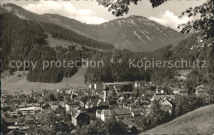 Immenstadt Allgaeu mit Mittag und Steineberg Allgaeuer Alpen