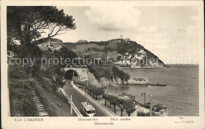 San Sebastian  Pais Vasco ES Miraconcha Uferstrasse Kueste