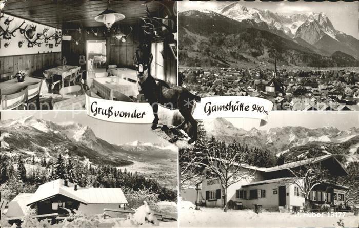 GARMISCH-PARTENKIRCHEN Bayern Bergwirtschaft Gamshuette Wettersteingebirge Zugsp