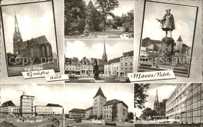 Moers Kirche Schloss Altmarkt Neumarkt Denkmal Koeniglicher Hof Rathaus Kreisver
