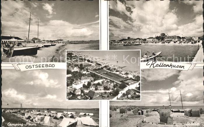 Kellenhusen Ostseebad Strand Fischerboote Campingplatz Kanufahren Fliegeraufnahm