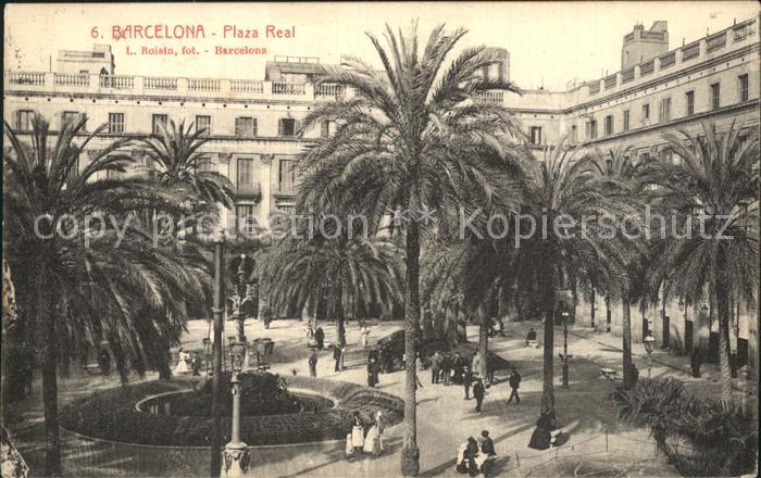 Barcelona Cataluna Plaza Real Palmas