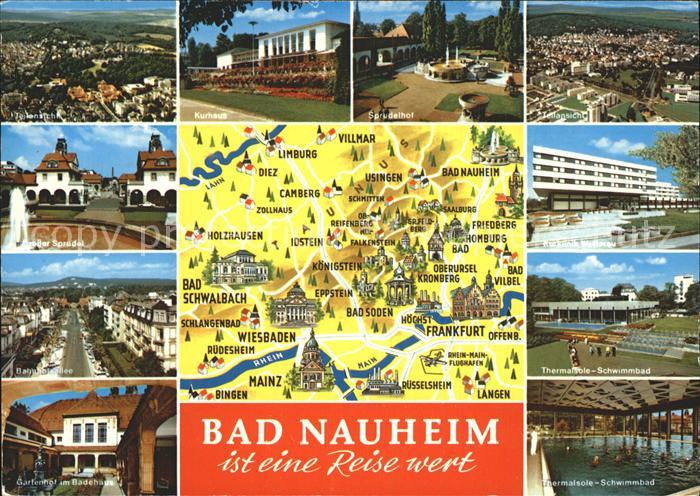 Bad Nauheim Kurhaus Sprudelhof Kurklinik Thermalsole Schwimmbad Bahnhofsallee Ga