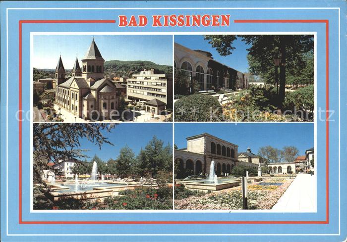Bad Kissingen Kirche Wasserspiele Kurpark Spielcasino Arkadenbau